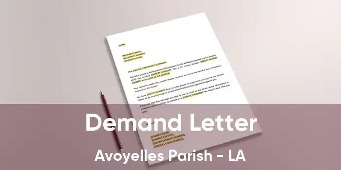 Demand Letter Avoyelles Parish - LA