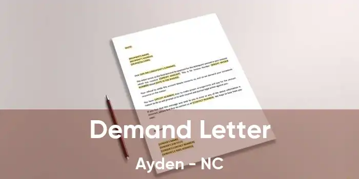 Demand Letter Ayden - NC