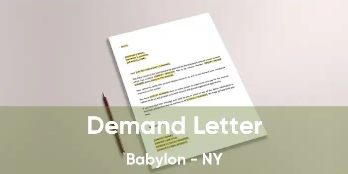 Demand Letter Babylon - NY