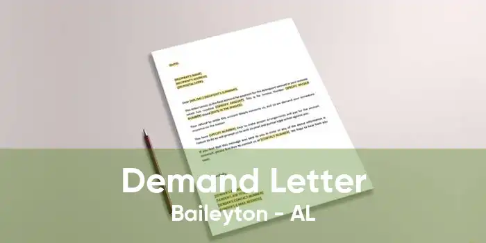 Demand Letter Baileyton - AL