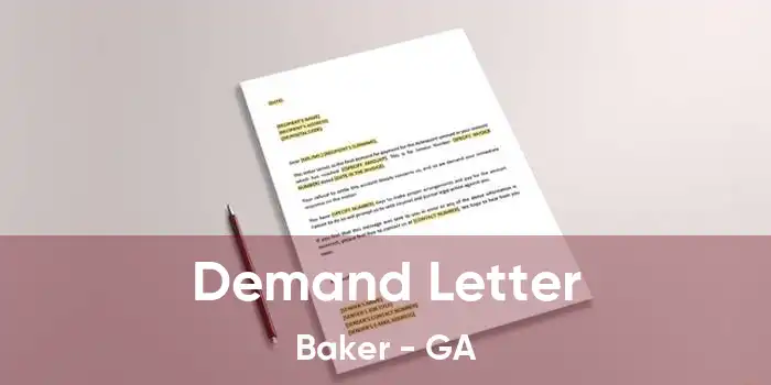 Demand Letter Baker - GA