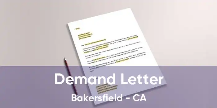 Demand Letter Bakersfield - CA