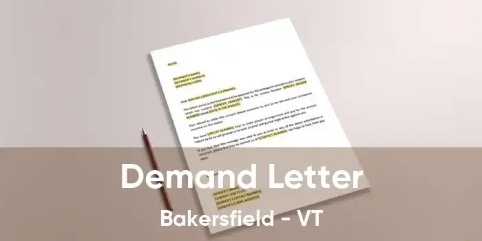 Demand Letter Bakersfield - VT