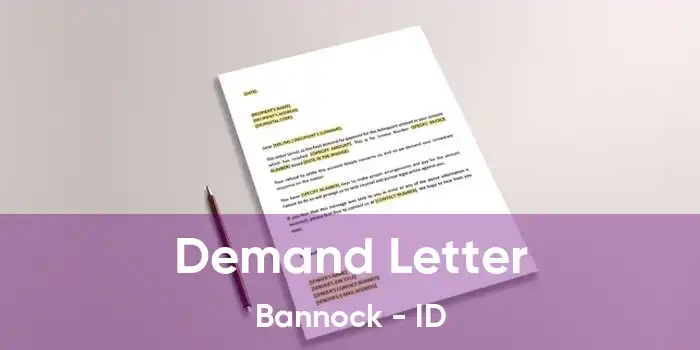 Demand Letter Bannock - ID