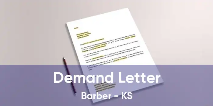 Demand Letter Barber - KS