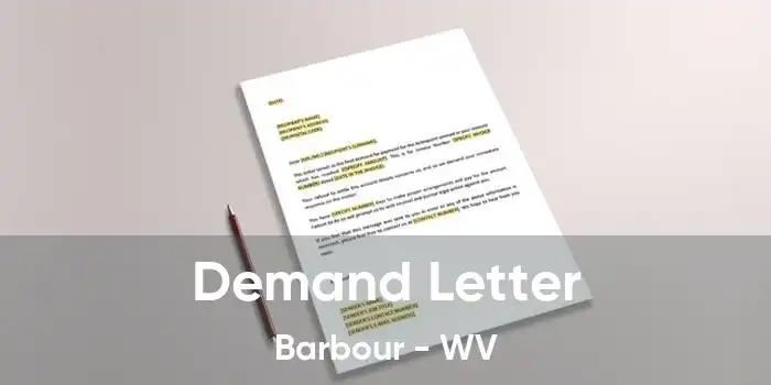 Demand Letter Barbour - WV