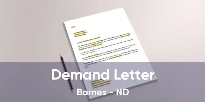 Demand Letter Barnes - ND