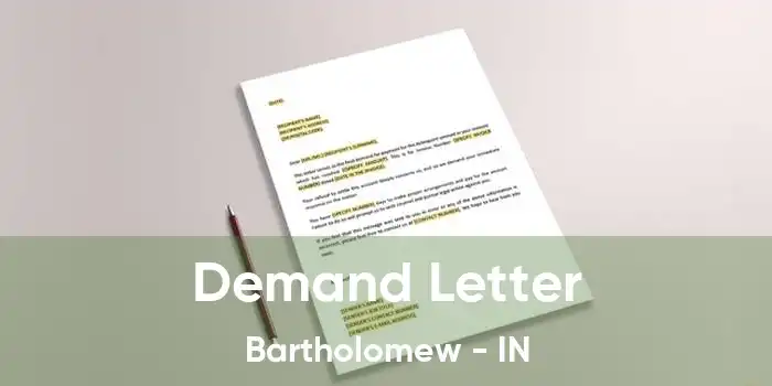 Demand Letter Bartholomew - IN