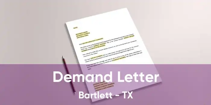 Demand Letter Bartlett - TX