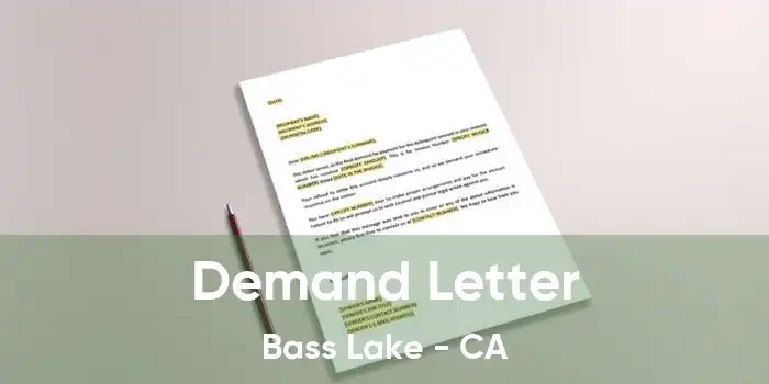 Demand Letter Bass Lake - CA