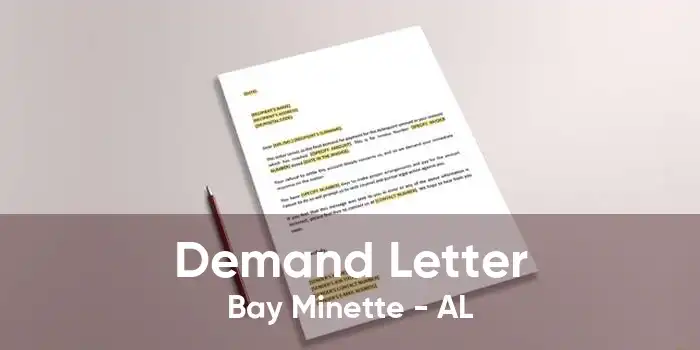 Demand Letter Bay Minette - AL