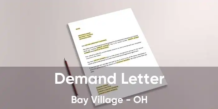 Demand Letter Bay Village - OH