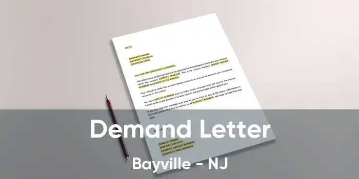 Demand Letter Bayville - NJ