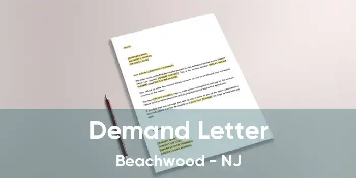 Demand Letter Beachwood - NJ