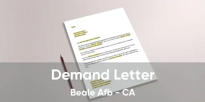 Demand Letter Beale Afb - CA