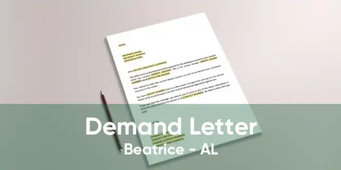 Demand Letter Beatrice - AL