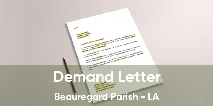 Demand Letter Beauregard Parish - LA