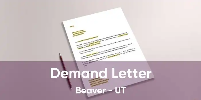 Demand Letter Beaver - UT