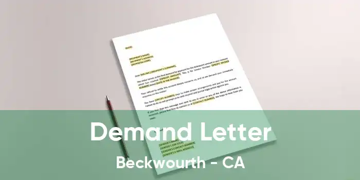 Demand Letter Beckwourth - CA