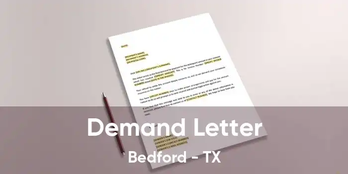 Demand Letter Bedford - TX