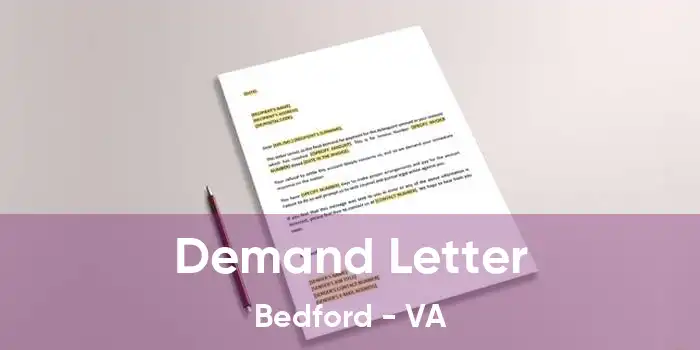 Demand Letter Bedford - VA