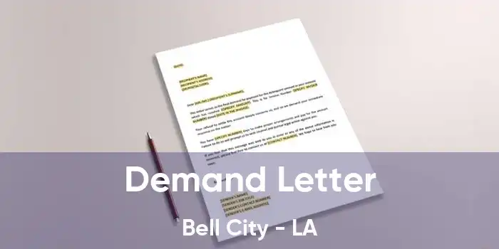 Demand Letter Bell City - LA