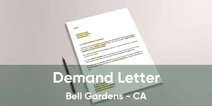 Demand Letter Bell Gardens - CA