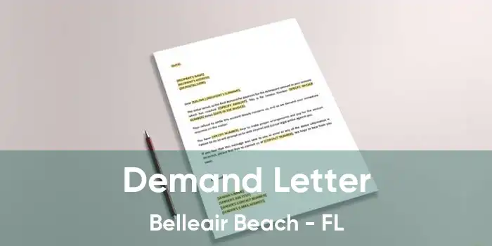 Demand Letter Belleair Beach - FL