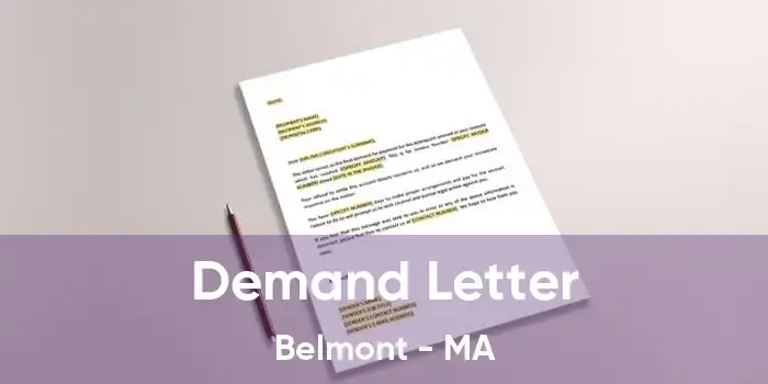 Demand Letter Belmont - MA