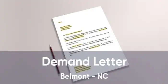 Demand Letter Belmont - NC