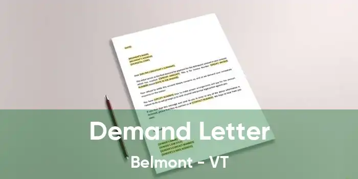 Demand Letter Belmont - VT