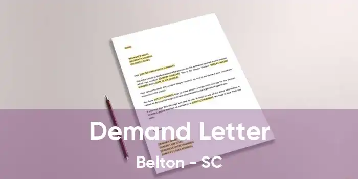 Demand Letter Belton - SC