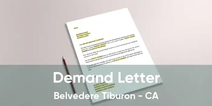 Demand Letter Belvedere Tiburon - CA