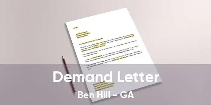 Demand Letter Ben Hill - GA