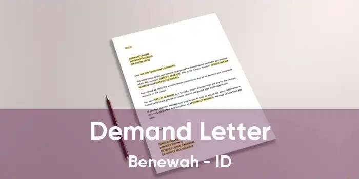 Demand Letter Benewah - ID