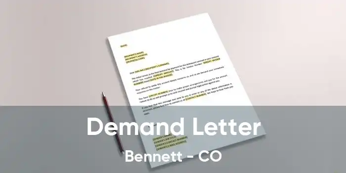 Demand Letter Bennett - CO