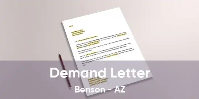 Demand Letter Benson - AZ