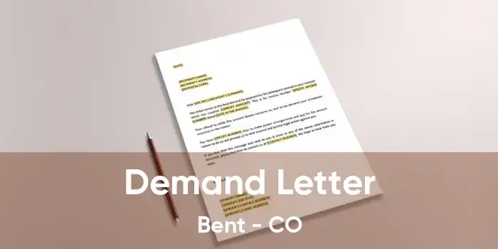 Demand Letter Bent - CO