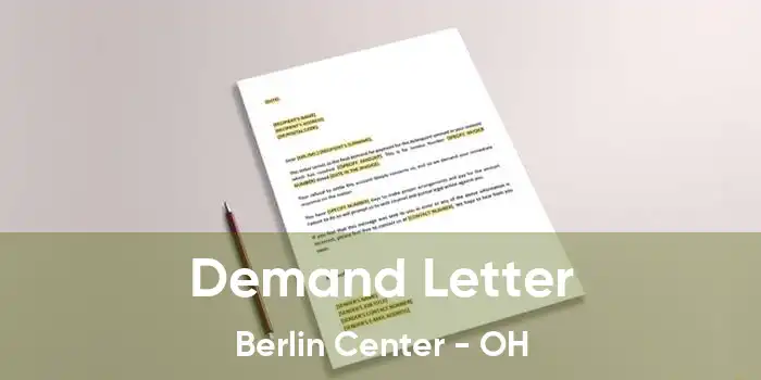 Demand Letter Berlin Center - OH