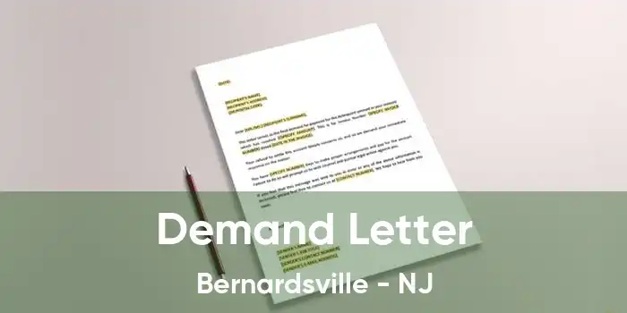 Demand Letter Bernardsville - NJ