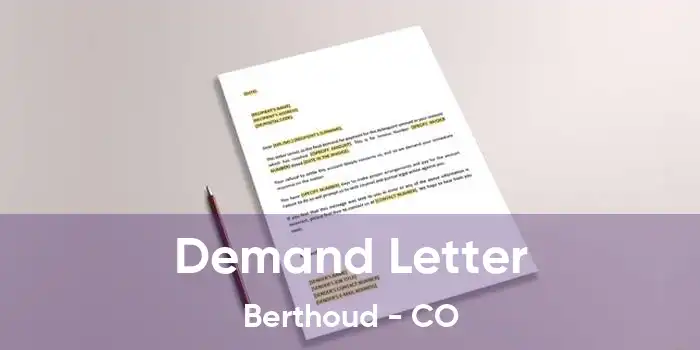 Demand Letter Berthoud - CO