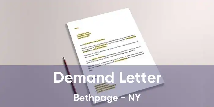 Demand Letter Bethpage - NY