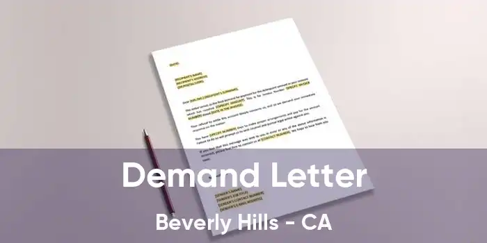 Demand Letter Beverly Hills - CA