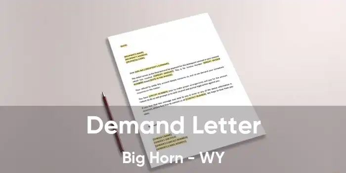 Demand Letter Big Horn - WY