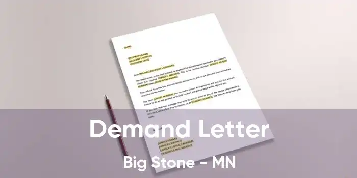 Demand Letter Big Stone - MN