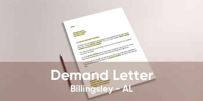 Demand Letter Billingsley - AL