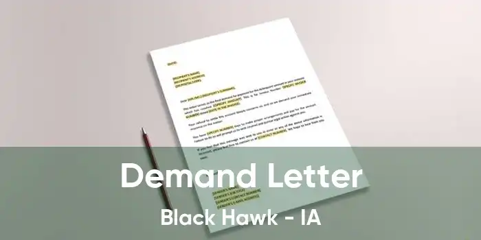 Demand Letter Black Hawk - IA