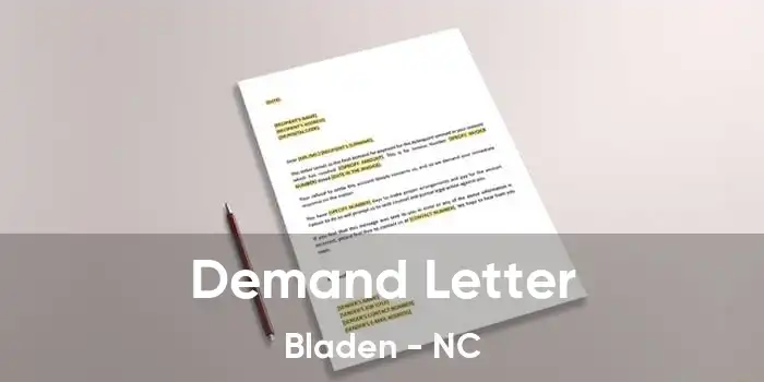 Demand Letter Bladen - NC