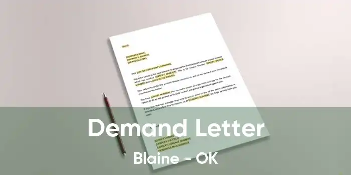 Demand Letter Blaine - OK