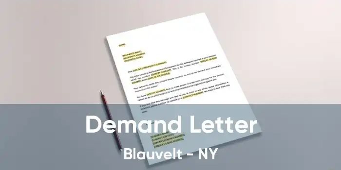 Demand Letter Blauvelt - NY